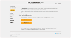 Desktop Screenshot of hackdispenser.net