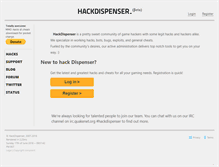 Tablet Screenshot of hackdispenser.net